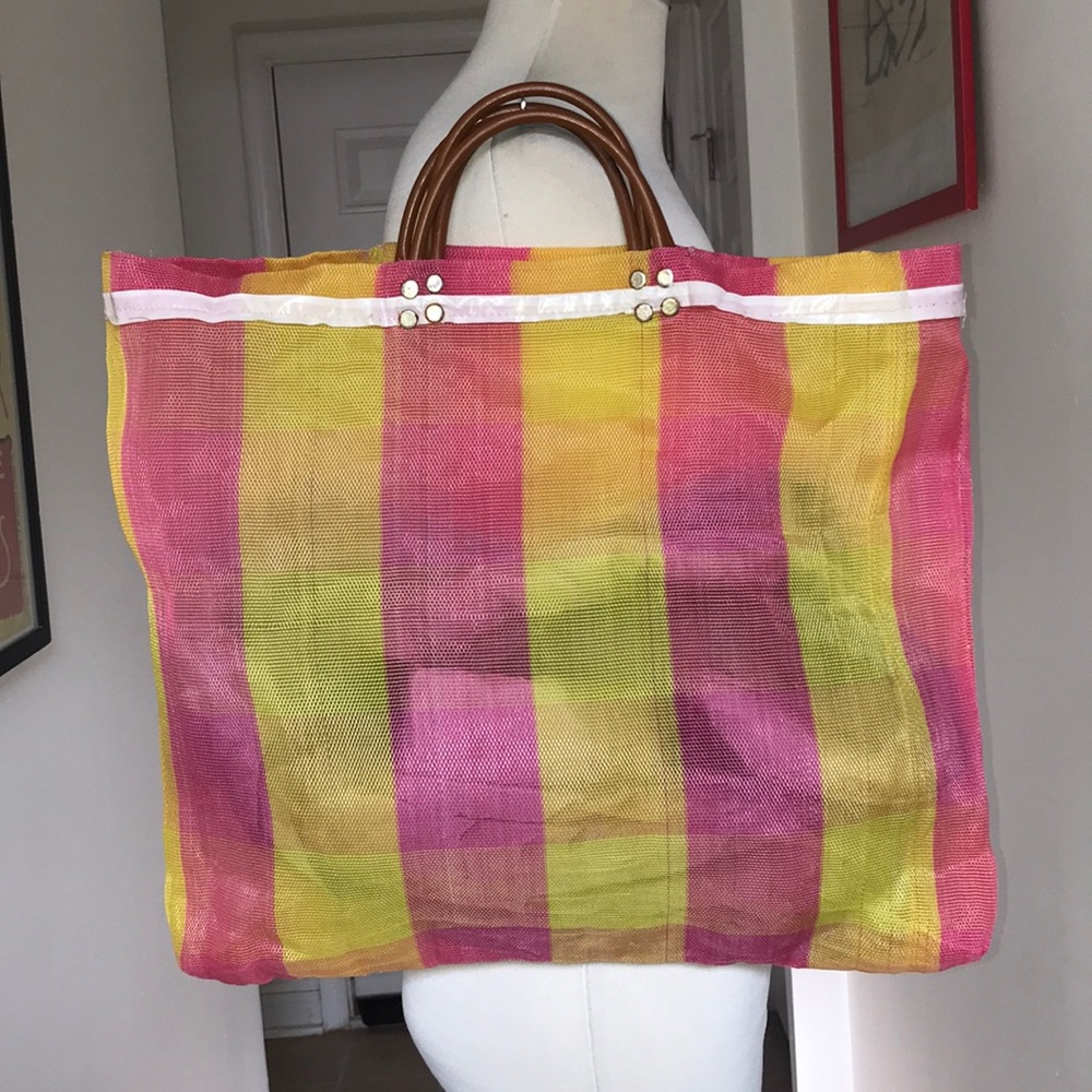 Large Vintage Lawnchair Stripe Bag 🔥😘